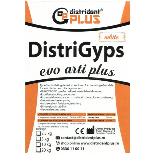Gips EVO ARTI PLUS - 5 kg