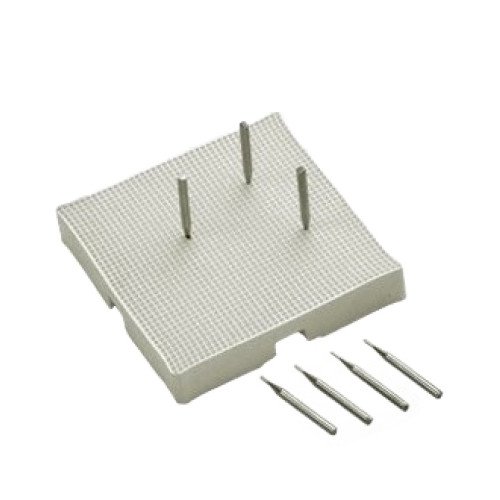 Suport ardere patrat + 15 pini metalici