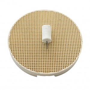 Ceramic-metal pin straight 10mm white - 10 pcs
