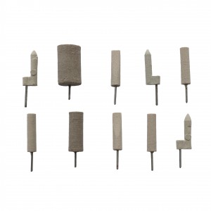 Ceramic-metal pins gray 10 pcs