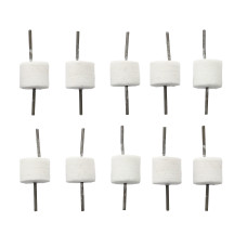 Ceramic-metal pin white for implant works - 10 pcs