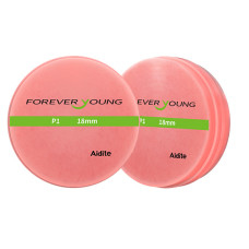 Disc PMMA pink veined Aidite 98x20 mm P1