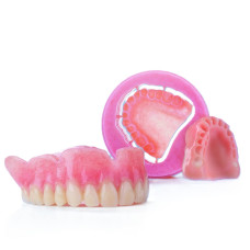Disc PMMA GL pink veined 98x20 mm