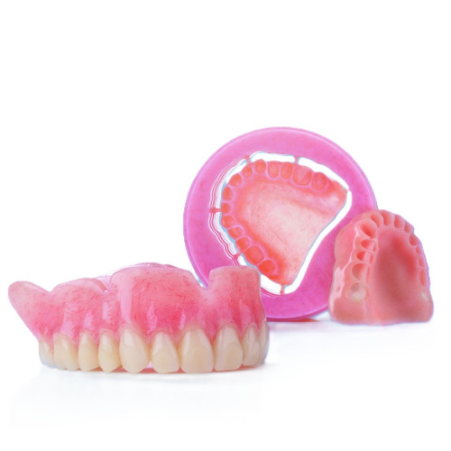 Disc PMMA GL pink veined 98x20 mm